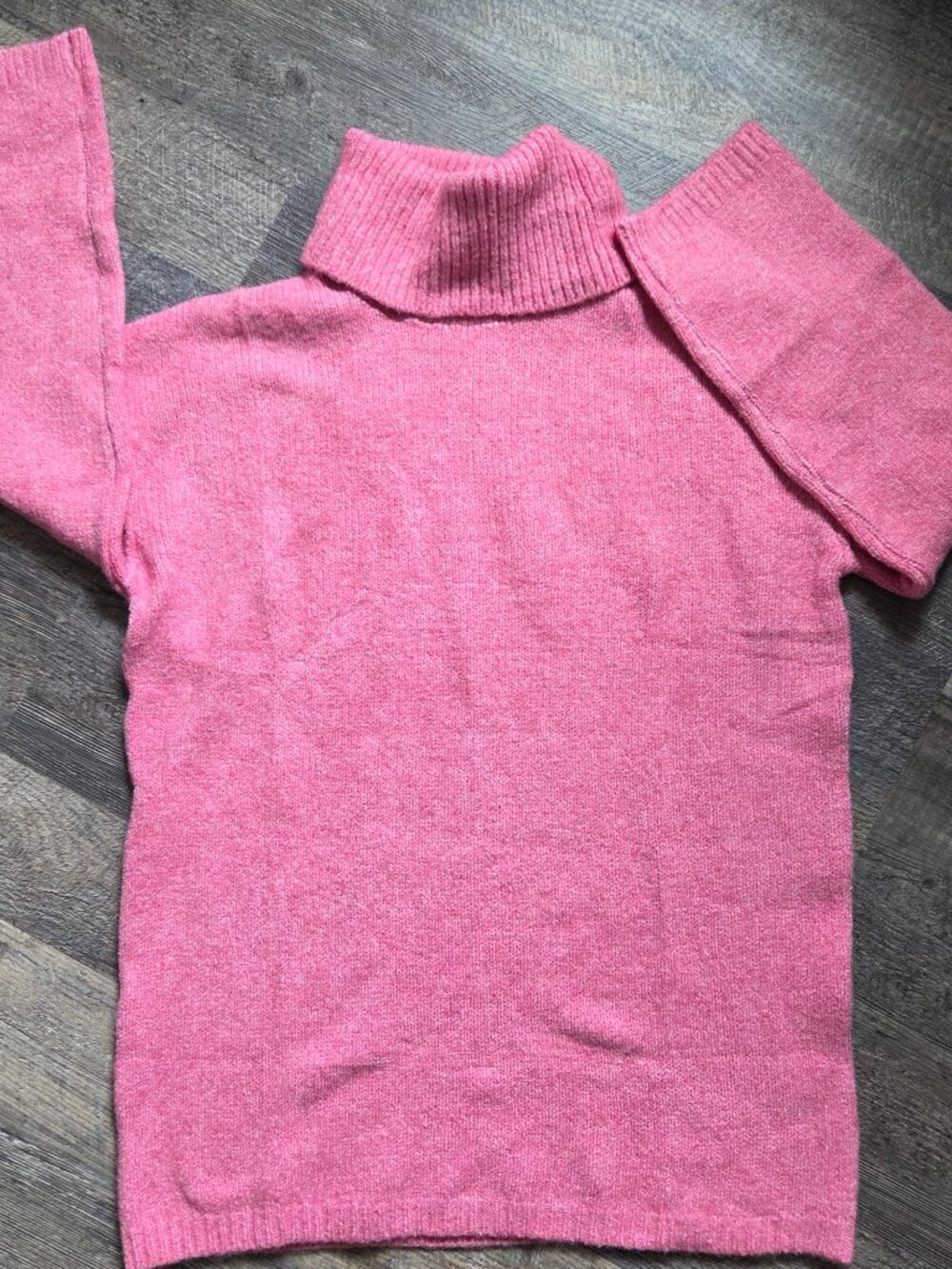 NWT Pink Knit Sweater-Turtleneck Size Small by PrettyGarden